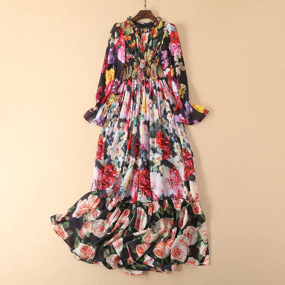 S-5XL Red RoosaRosee 2019 Summer Runway Elegant Floral Print Long Sleeve Long Maxi Party Dress Women Boho Vestidos Robe Femme
S-5XL Red RoosaRosee 2019 Summer Runway Elegant Floral Print Long Sleeve Long Maxi Party Dress Women Boho Vestidos Robe Femme