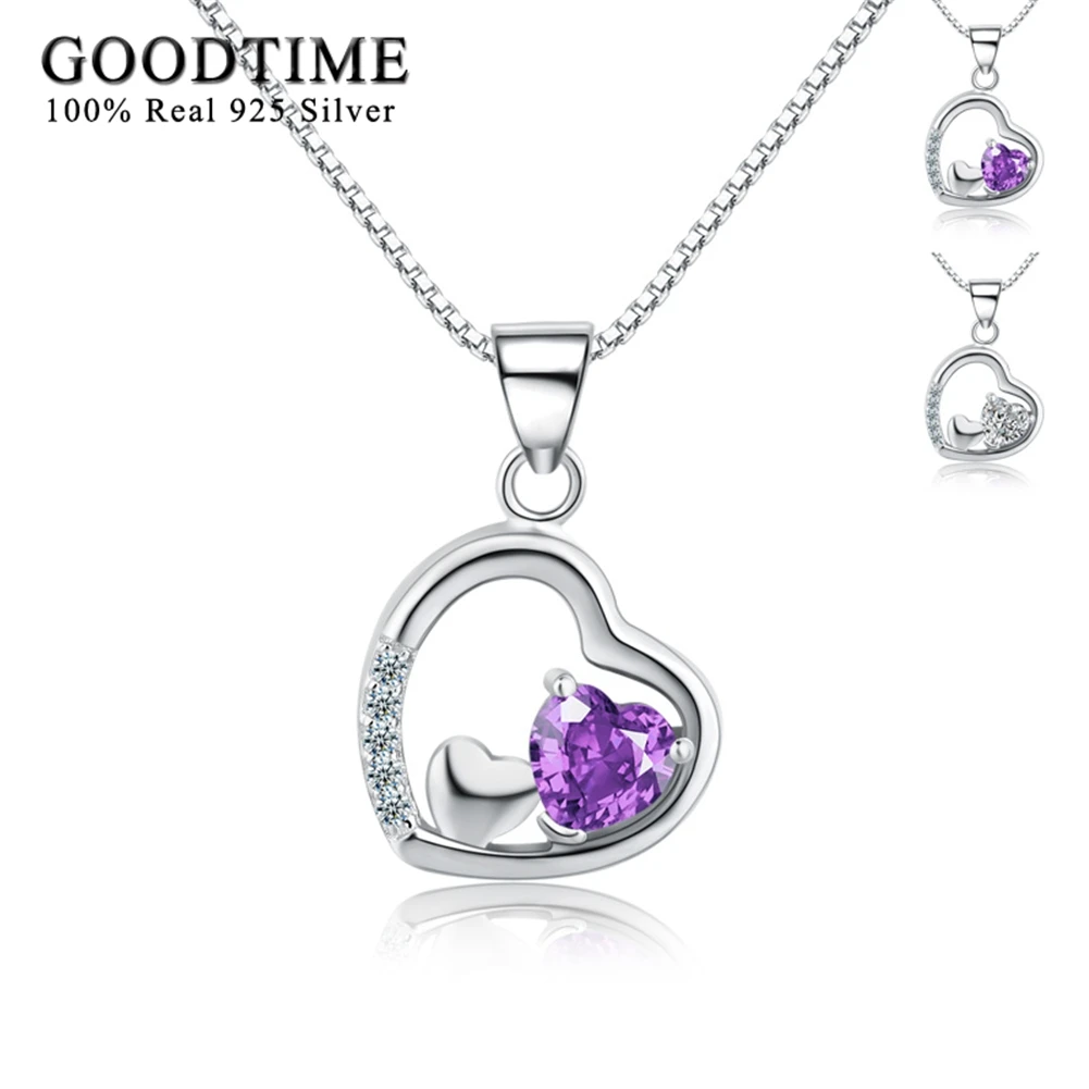 Hearts Necklace Real 925 Sterling Silver Necklaces & Pendants Fashion Jewelry for Women Romantic Crystal Pendant Necklaces Gifts
Hearts Necklace Real 925 Sterling Silver Necklaces & Pendants Fashion Jewelry for Women Romantic Crystal Pendant Necklaces Gifts