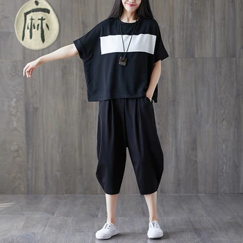 Large Size Tracksuit For Women Retro Women's Summer Suit 2 Piece Outfits For Women Ensemble Femme Deux Pieces Conjunto Feminino
Large Size Tracksuit For Women Retro Women's Summer Suit 2 Piece Outfits For Women Ensemble Femme Deux Pieces Conjunto Feminino