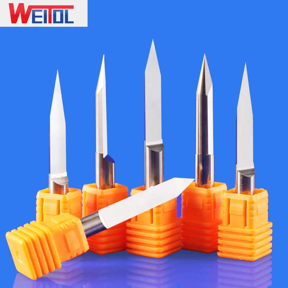 WeiTol 5A 6mm CNC Router bit degree 10 15 20 Engraving Bits end mill carbide milling cutter Machine Accessories
WeiTol 5A 6mm CNC Router bit degree 10 15 20 Engraving Bits end mill carbide milling cutter Machine Accessories