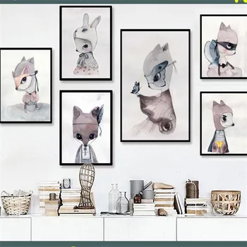 Home Decor Nordic Canvas Painting Wall Art DIY Rabbit Fox Mrs Women Animal Abstract Print Kid Girl Bedroom Hotel Backdrop Supply
Home Decor Nordic Canvas Painting Wall Art DIY Rabbit Fox Mrs Women Animal Abstract Print Kid Girl Bedroom Hotel Backdrop Supply
