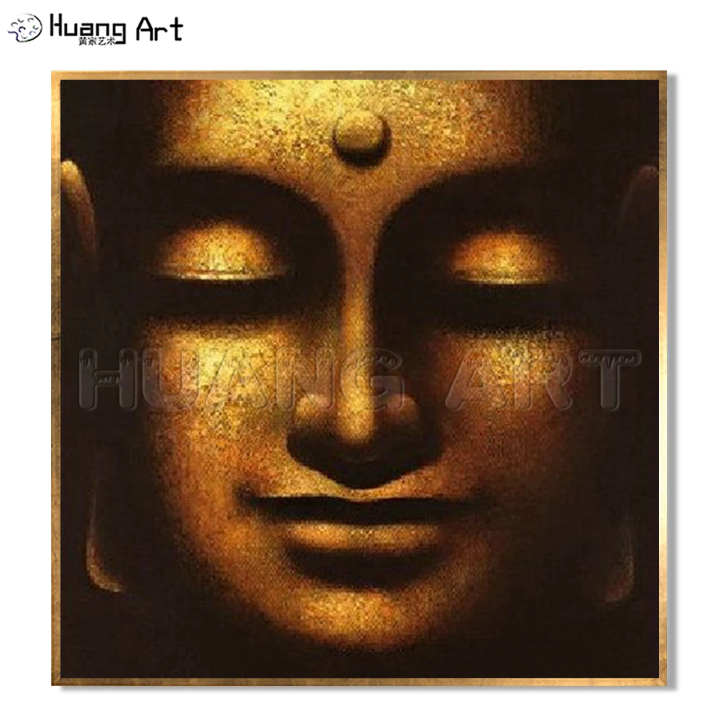NEW Hand Painted Buddha Oil Painting Hang Wall Painting Modern Buddha Head Paintings Religious Canvas Painting For Living Room
NEW Hand Painted Buddha Oil Painting Hang Wall Painting Modern Buddha Head Paintings Religious Canvas Painting For Living Room