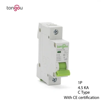 1A 6A 10A 16A 25A 32A 40A 63A MCB Miniature Circuit Breaker 4.5KA C Type AC Switch 110V/230V/400V With CE Certificate TOMG3-63
1A 6A 10A 16A 25A 32A 40A 63A MCB Miniature Circuit Breaker 4.5KA C Type AC Switch 110V/230V/400V With CE Certificate TOMG3-63
