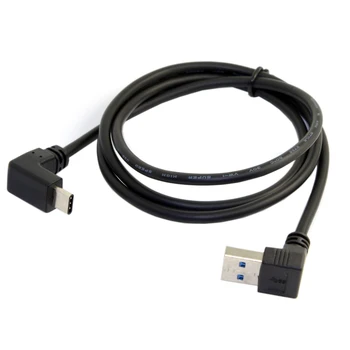 CYDZ USB 3.1 USB-C Reversible Angled to 90 Degree Up Angled A Male Data Cable for Laptop & Tablet & Phone
CYDZ USB 3.1 USB-C Reversible Angled to 90 Degree Up Angled A Male Data Cable for Laptop & Tablet & Phone