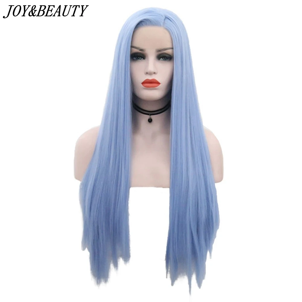 JOY&BEAUTY 12inch-28inch Silky Straight Synthetic Lace Front Wigs Sky Blue Long Heat Resistant Fiber Hair Free Part Wigs Women
JOY&BEAUTY 12inch-28inch Silky Straight Synthetic Lace Front Wigs Sky Blue Long Heat Resistant Fiber Hair Free Part Wigs Women