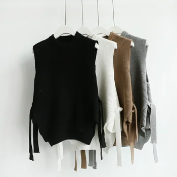 2017 Autumn Winter New Arrival Korean Version Loose Pullovers Knitted Vest for Ladys Causual Cute Women None-sleeves Sweater
2017 Autumn Winter New Arrival Korean Version Loose Pullovers Knitted Vest for Ladys Causual Cute Women None-sleeves Sweater