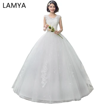 Gown De Weddings Lace Flowers Elegant Bridal Gown Vintage Plus Size Elastic Wedding Vestido De Noiva ball bridal gowns
Gown De Weddings Lace Flowers Elegant Bridal Gown Vintage Plus Size Elastic Wedding Vestido De Noiva ball bridal gowns
