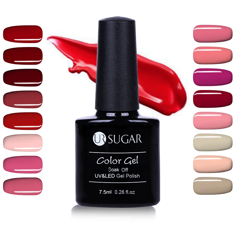 UR SUGAR Pink Pure Nail Color Nail Gel Polish Red Yellow Series Semi Permanent Soak Off UV Gel Polish Varhishes Lacquer DIY
UR SUGAR Pink Pure Nail Color Nail Gel Polish Red Yellow Series Semi Permanent Soak Off UV Gel Polish Varhishes Lacquer DIY