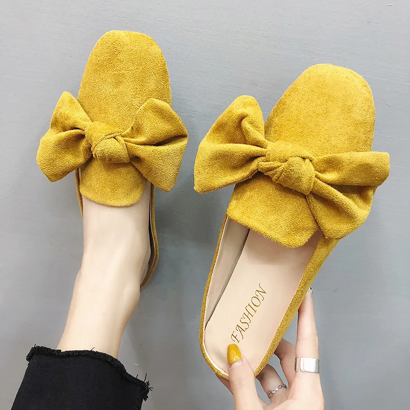 big size 44 new Spring Summer Women Flats Slippers Slip On Bows Suede Ladies half slippers Moccasins Casual cozy slides Shoes
big size 44 new Spring Summer Women Flats Slippers Slip On Bows Suede Ladies half slippers Moccasins Casual cozy slides Shoes