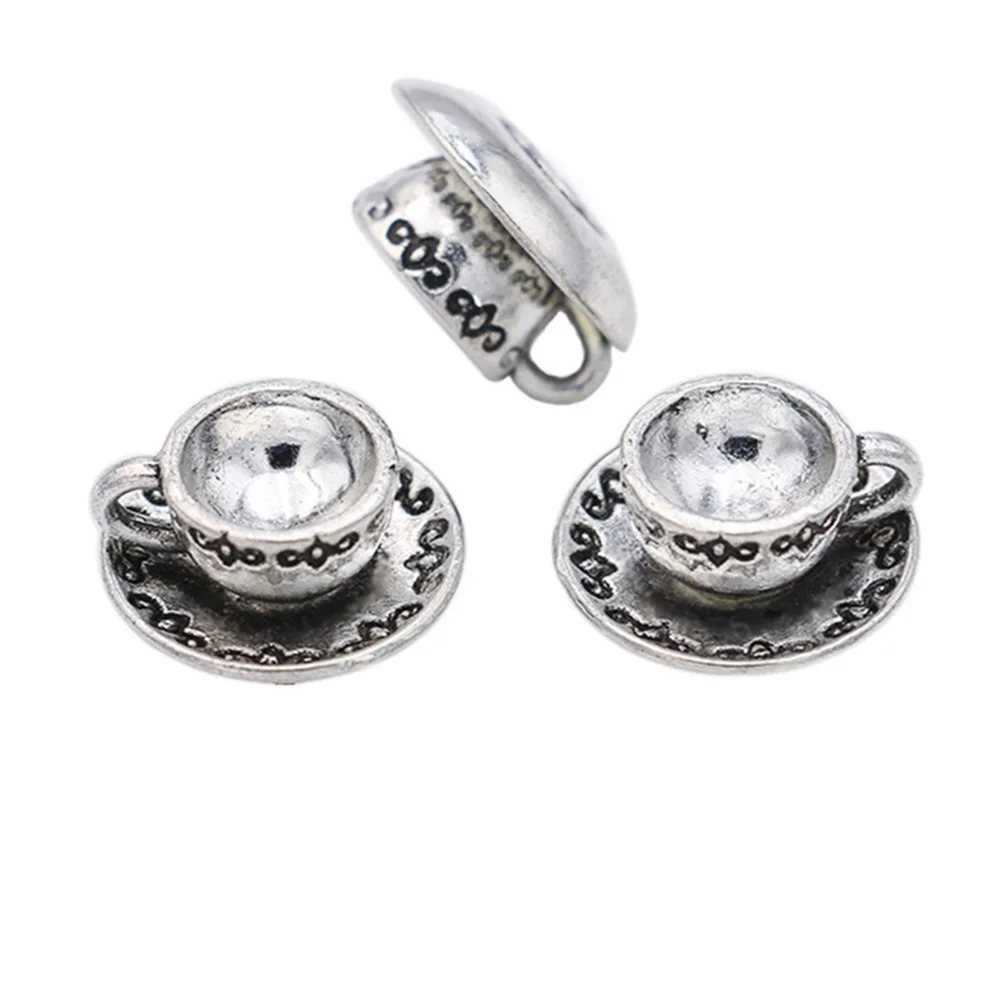 10pcs Antique Sliver 3D Coffee Cup Charm Handmade Teacup Charms Pendants Jewelry Findings Wholesale
10pcs Antique Sliver 3D Coffee Cup Charm Handmade Teacup Charms Pendants Jewelry Findings Wholesale