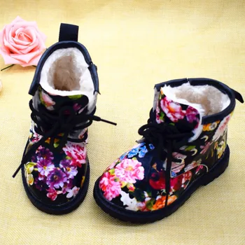 2019 Winter Children Warm Plush Girls Boots Elegant Charming Floral Flower Child Martin Boots Fashion Cute Kids Shoes For Girl
2019 Winter Children Warm Plush Girls Boots Elegant Charming Floral Flower Child Martin Boots Fashion Cute Kids Shoes For Girl