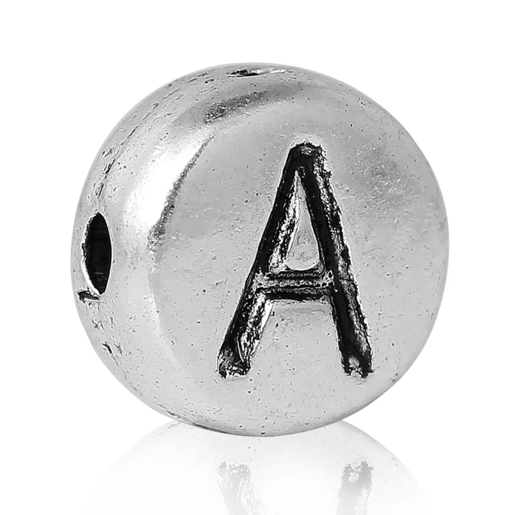 Doreen Box Spacer Beads Round Antique Silver Letter "A" Pattern Carved About 7mm(2/8")Dia,Hole:Approx 1.2mm,100 PCs 2015 new
Doreen Box Spacer Beads Round Antique Silver Letter "A" Pattern Carved About 7mm(2/8")Dia,Hole:Approx 1.2mm,100 PCs 2015 new