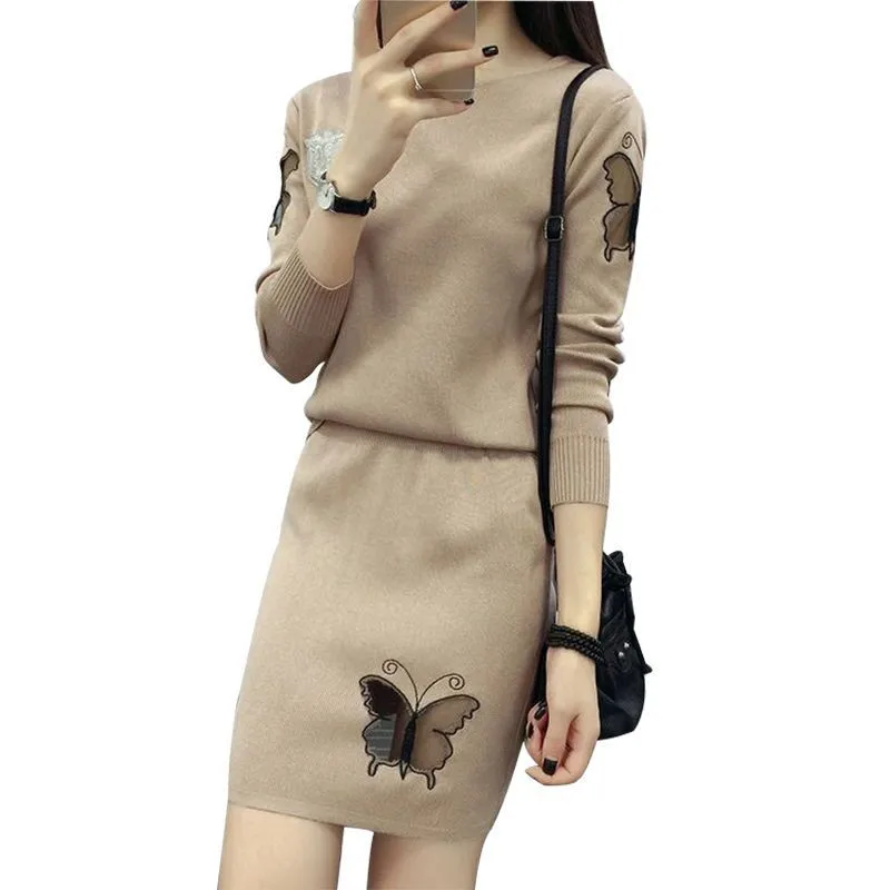 new Spring Autumn Sweater Hollow Butterfly 2 Piece Set Women Crop Top And Knitted Skirt Set Mini Knit Skirt and Pullover elegant
new Spring Autumn Sweater Hollow Butterfly 2 Piece Set Women Crop Top And Knitted Skirt Set Mini Knit Skirt and Pullover elegant