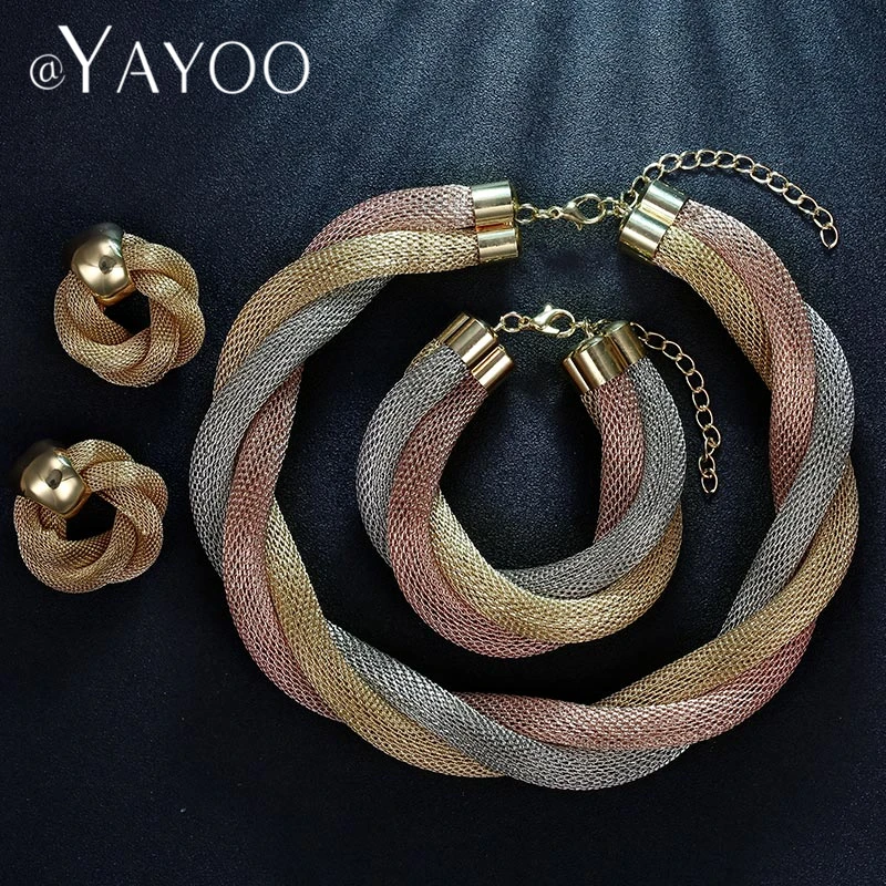AYAYOO Jewelry Sets Elegant Women Wedding African Beads Jewelry Set Dubai Rose Gold Silver Color Jewelry Sets Jewelery Costume
AYAYOO Jewelry Sets Elegant Women Wedding African Beads Jewelry Set Dubai Rose Gold Silver Color Jewelry Sets Jewelery Costume