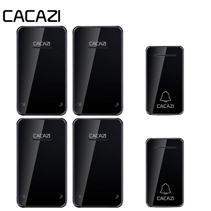 CACAZI Waterproof Home Wireless Doorbell Self-Powered No Need Battery 300M Remote Control LED Light Call Bell 38 Songs 3 Volume
CACAZI Waterproof Home Wireless Doorbell Self-Powered No Need Battery 300M Remote Control LED Light Call Bell 38 Songs 3 Volume