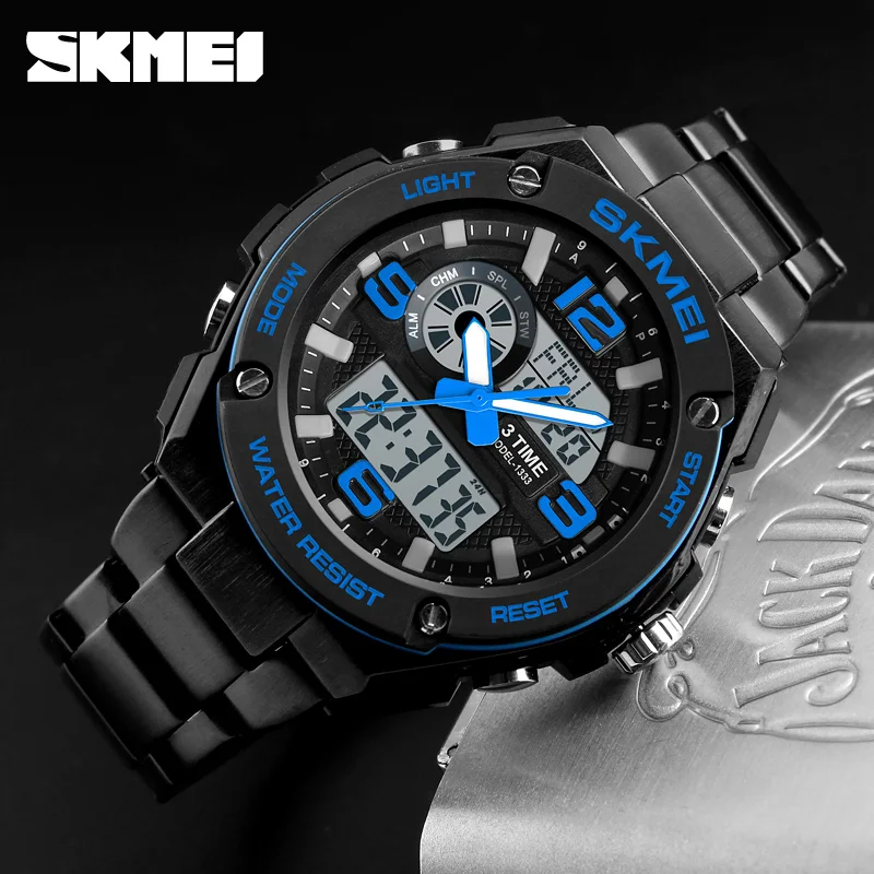 2018 Top Brand SKMEI Stainless steel Men watch Quartz Digital Movement Sports trendy waterproof Relojes Deportivos Herren Uhren
2018 Top Brand SKMEI Stainless steel Men watch Quartz Digital Movement Sports trendy waterproof Relojes Deportivos Herren Uhren