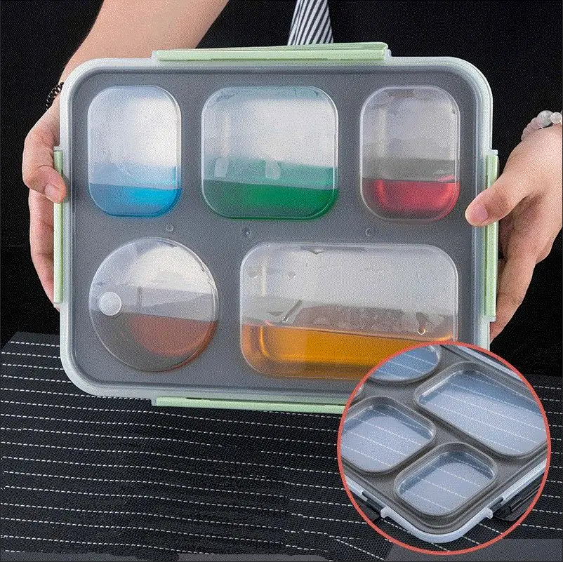 NEW 304 Stainless Steel Lunch Box For Kids Leakproof Students Bento Box Picnic Food Container Creative Dinnerware
NEW 304 Stainless Steel Lunch Box For Kids Leakproof Students Bento Box Picnic Food Container Creative Dinnerware
