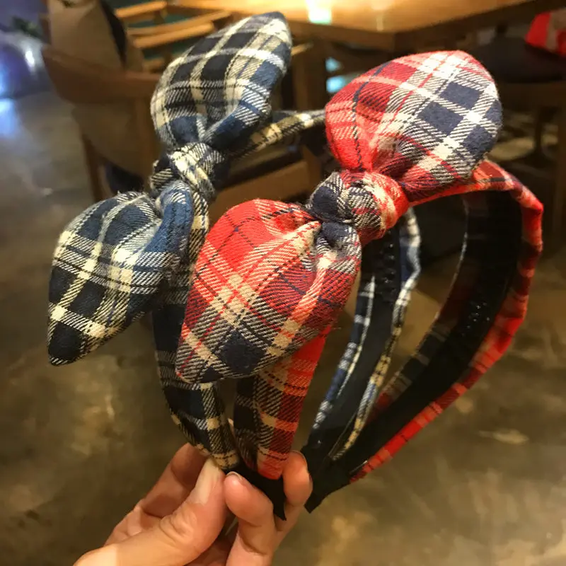 New Arrival Plaid Bow Hairband Rabbit Ears Headband Women Hair Accessories For Girls Handmade Cute Hair Band Drop Shipping
New Arrival Plaid Bow Hairband Rabbit Ears Headband Women Hair Accessories For Girls Handmade Cute Hair Band Drop Shipping