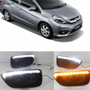 CSCSNL 1 set DRL Driving Daytime Running Light with yellow turnning signal fog lamp LED Accessories For Honda Brio 2016 2017
CSCSNL 1 set DRL Driving Daytime Running Light with yellow turnning signal fog lamp LED Accessories For Honda Brio 2016 2017
