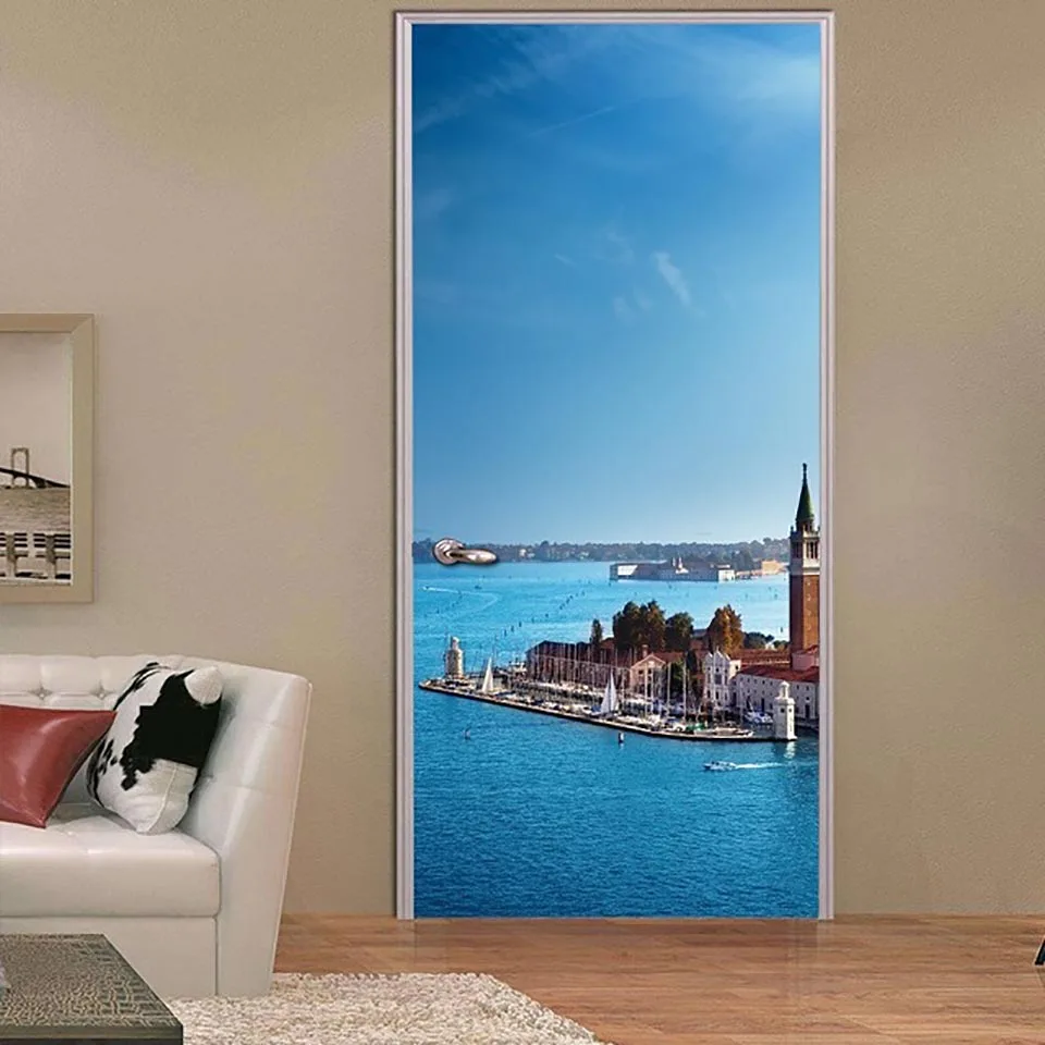 Home Decoration Decal Door Stickers Sea Scenery Building Posters 3D Creative Waterproof Print Art Pictures For Kids Room Paste
Home Decoration Decal Door Stickers Sea Scenery Building Posters 3D Creative Waterproof Print Art Pictures For Kids Room Paste
