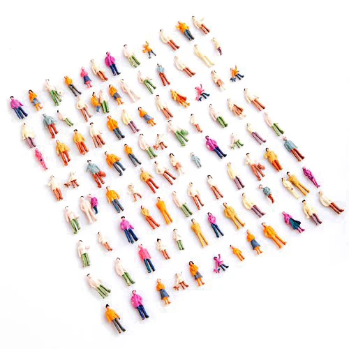 ABWE 100pcs HO Scale 1:100 Mix Painted Model Train Park Street Passenger People Figures
ABWE 100pcs HO Scale 1:100 Mix Painted Model Train Park Street Passenger People Figures