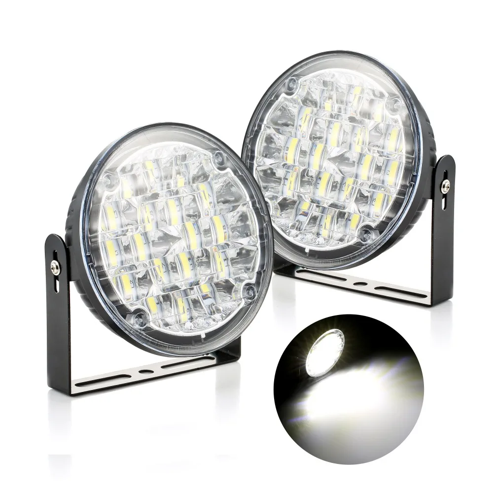 1 pair of Ultra-thin design car daytime running lights 18 bright LEDs Low power Waterproof Easy to install Ampoule Voiture #4
1 pair of Ultra-thin design car daytime running lights 18 bright LEDs Low power Waterproof Easy to install Ampoule Voiture #4