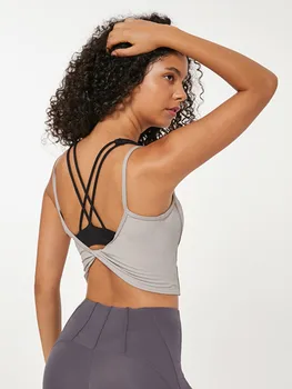 2019 New Style No Chest pad Yoga shirt Crop top Back X Bonds Design Fitness Vest Thin shoulder strap Gym Running Tanks Women
2019 New Style No Chest pad Yoga shirt Crop top Back X Bonds Design Fitness Vest Thin shoulder strap Gym Running Tanks Women