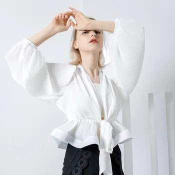 SIPAIYA 2018 Korean Fashion White Choffon Shirt Female Ruffle Lace up Puff Long Sleeve Women's Blouse Tops Casual Clothes
SIPAIYA 2018 Korean Fashion White Choffon Shirt Female Ruffle Lace up Puff Long Sleeve Women's Blouse Tops Casual Clothes