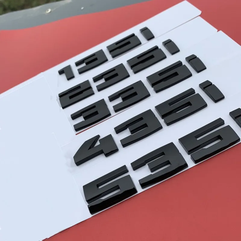 Gloss Black ABS Number Letters Word Car Trunk Badge Emblem Emblems for 3 5 7 Series M135i M550d X5M50D X1 X3 X5 Accessories
Gloss Black ABS Number Letters Word Car Trunk Badge Emblem Emblems for 3 5 7 Series M135i M550d X5M50D X1 X3 X5 Accessories