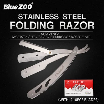 1 set Men Straight Barber Edge Razors With 10pcs Blades Beard Folding Shaving Knife Hair Removal Tools Face Hair Remover Folding
1 set Men Straight Barber Edge Razors With 10pcs Blades Beard Folding Shaving Knife Hair Removal Tools Face Hair Remover Folding