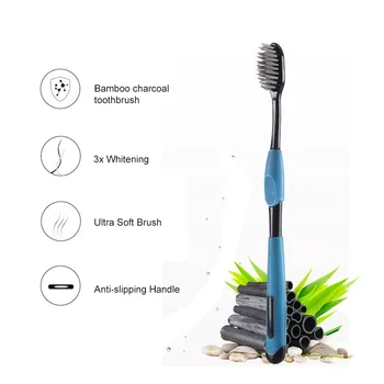 4PCS Double Ultra Soft Bamboo Charcoal Nano Toothbrush Black Tooth Brush Dental Personal Care Teeth Brush Black Toothbrush
4PCS Double Ultra Soft Bamboo Charcoal Nano Toothbrush Black Tooth Brush Dental Personal Care Teeth Brush Black Toothbrush
