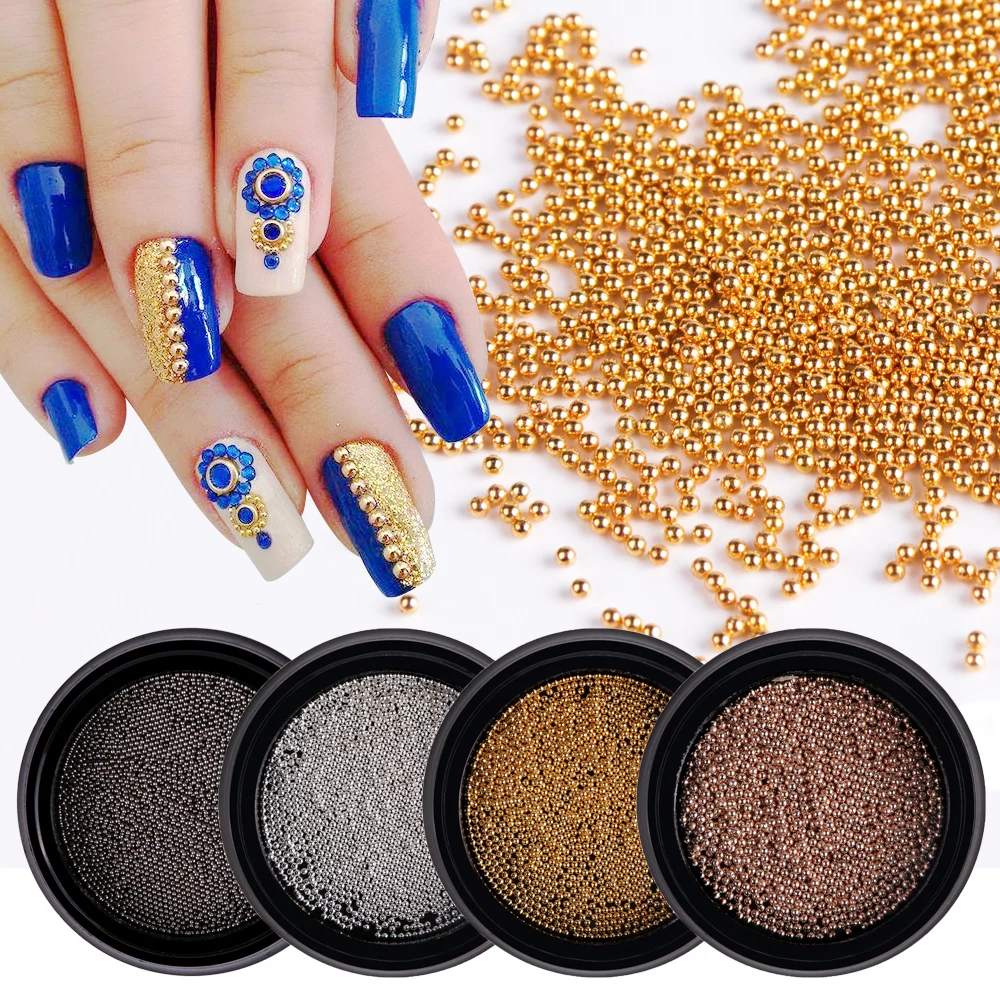 1 Box Nail Art 3D Mini Caviar Metal Steel Beads Gold/Silver/Rose Gold/Gun Grey Studs Rhinestone Glitter Nail Decoration JI031
1 Box Nail Art 3D Mini Caviar Metal Steel Beads Gold/Silver/Rose Gold/Gun Grey Studs Rhinestone Glitter Nail Decoration JI031