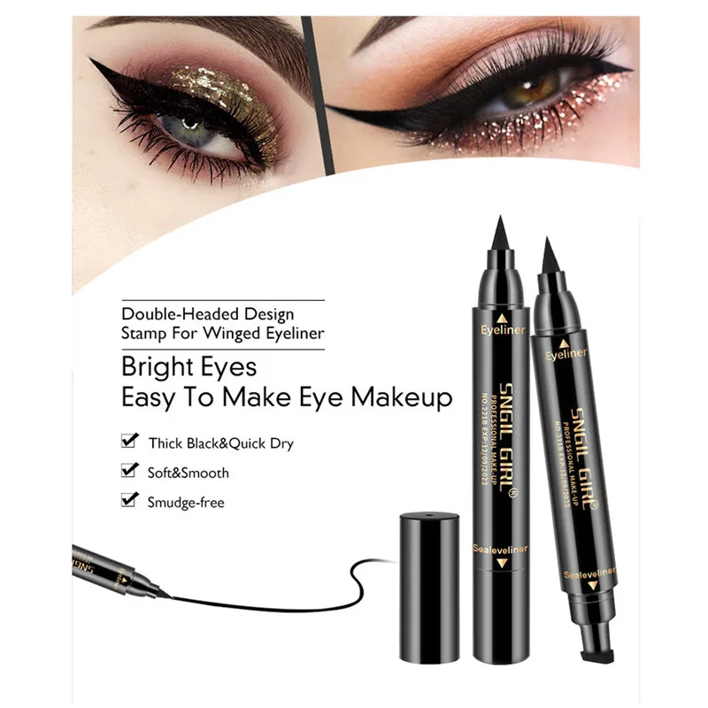 Women's Fashion Double Shadow Brush Head Black Waterproof Liquid Eyeliner Cosmetics Long-lasting
Women's Fashion Double Shadow Brush Head Black Waterproof Liquid Eyeliner Cosmetics Long-lasting