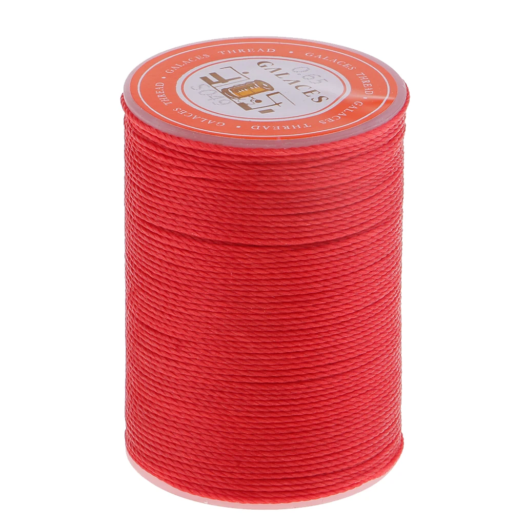 93 Yards/Spool Sewing Waxed Thread Hand Stitching Cord for Leather craft DIY Tools 0.65mm Round