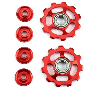 LGFM-1Set 11T Bike Ultralight Aluminum Alloy Outdoor Bearing Wheel Rear Derailleur Pulleys Bicycle Parts-Red
LGFM-1Set 11T Bike Ultralight Aluminum Alloy Outdoor Bearing Wheel Rear Derailleur Pulleys Bicycle Parts-Red