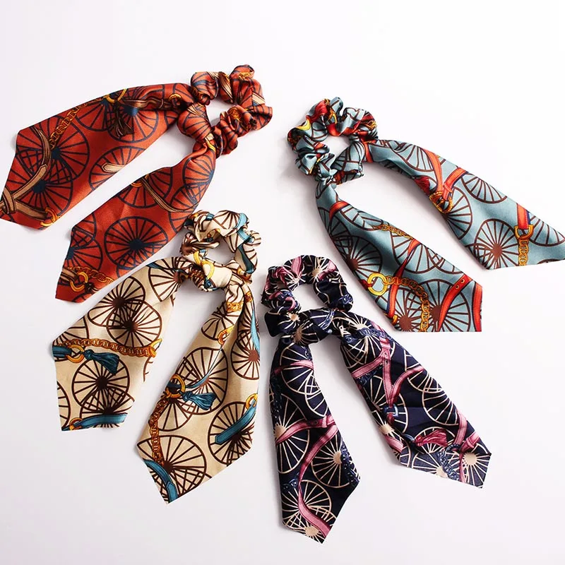 Fashion ladies Hair Scarf satin Print Elastic Hair Bands Bohemian Hairband Bow Hair Rubber Ropes Scrunchie Girls Hair Accessorie
Fashion ladies Hair Scarf satin Print Elastic Hair Bands Bohemian Hairband Bow Hair Rubber Ropes Scrunchie Girls Hair Accessorie