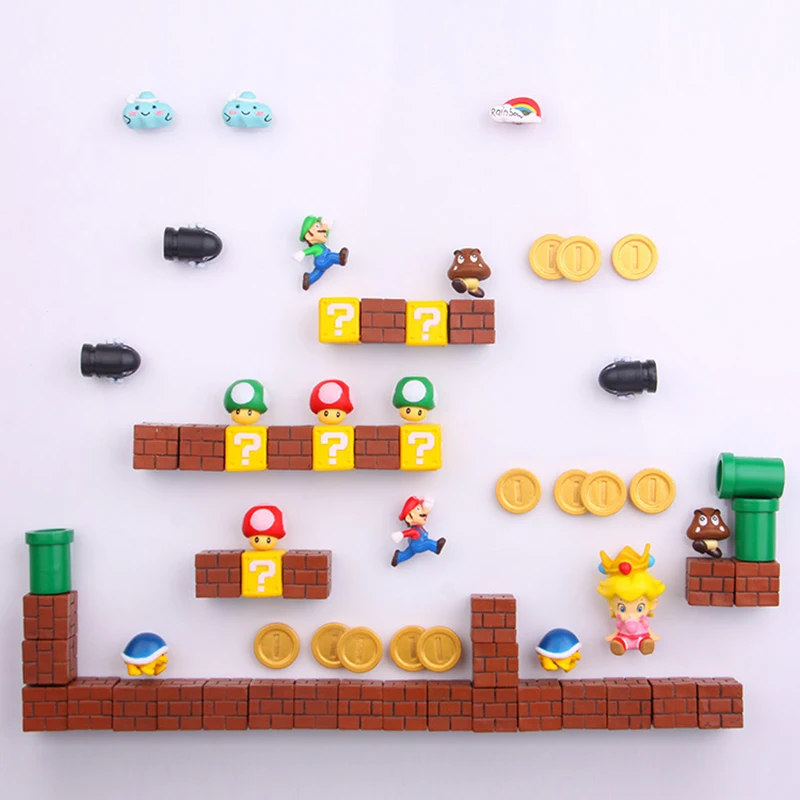 Super Mario Craft Magnets DIY Fridge Refrigerator Magnet TV FC Childhood Cartoon Gaming Cartoon 3D Ice Box Paster Icebox Sticker
Super Mario Craft Magnets DIY Fridge Refrigerator Magnet TV FC Childhood Cartoon Gaming Cartoon 3D Ice Box Paster Icebox Sticker