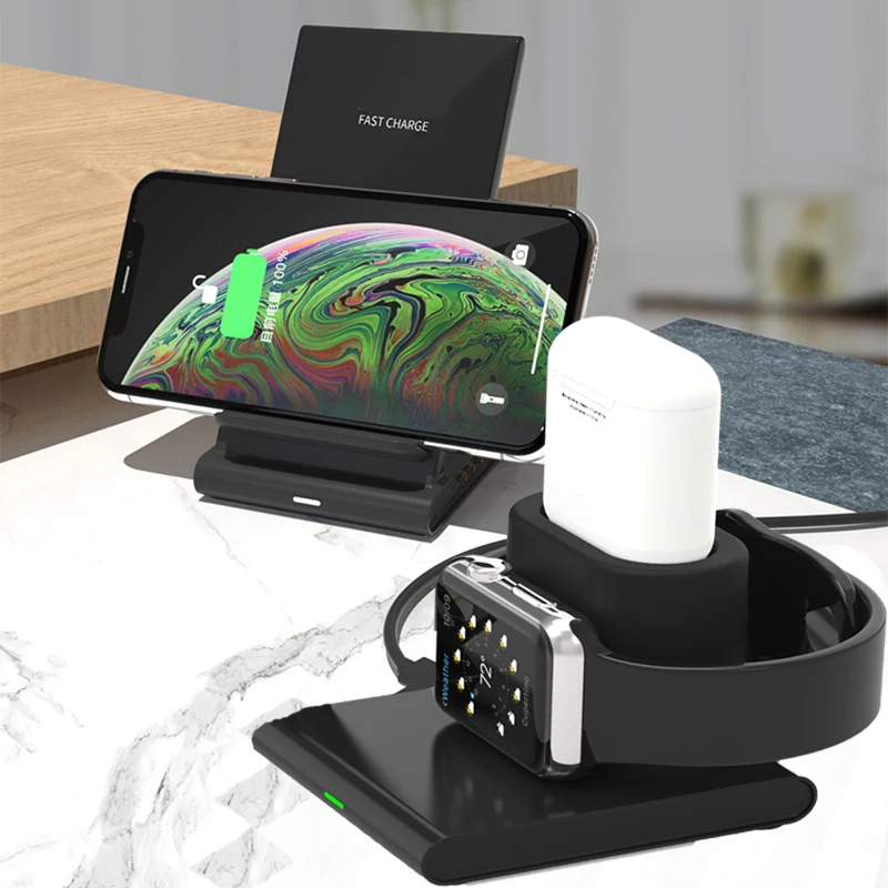 Беспроводное зарядное устройство Qi, 10 Вт, для Iphone X 7 8 Plus 3 в 1, быстрая зарядка для Apple Watch Airpods, зарядное устройство
Беспроводное зарядное устройство Qi, 10 Вт, для Iphone X 7 8 Plus 3 в 1, быстрая зарядка для Apple Watch Airpods, зарядное устройство