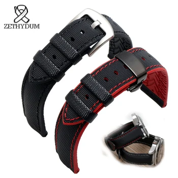 perlon watch strap 18mm 20mm 22mm 24mm waterproof silicone bottom watchband nylon watch band stitched belt
perlon watch strap 18mm 20mm 22mm 24mm waterproof silicone bottom watchband nylon watch band stitched belt