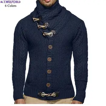 2018 Sweaters Cardigan Male Brand Casual Slim Sweaters Men Horns Button Thick Hedging Turtleneck fashion Men'S Sweaters S-3XL
2018 Sweaters Cardigan Male Brand Casual Slim Sweaters Men Horns Button Thick Hedging Turtleneck fashion Men'S Sweaters S-3XL