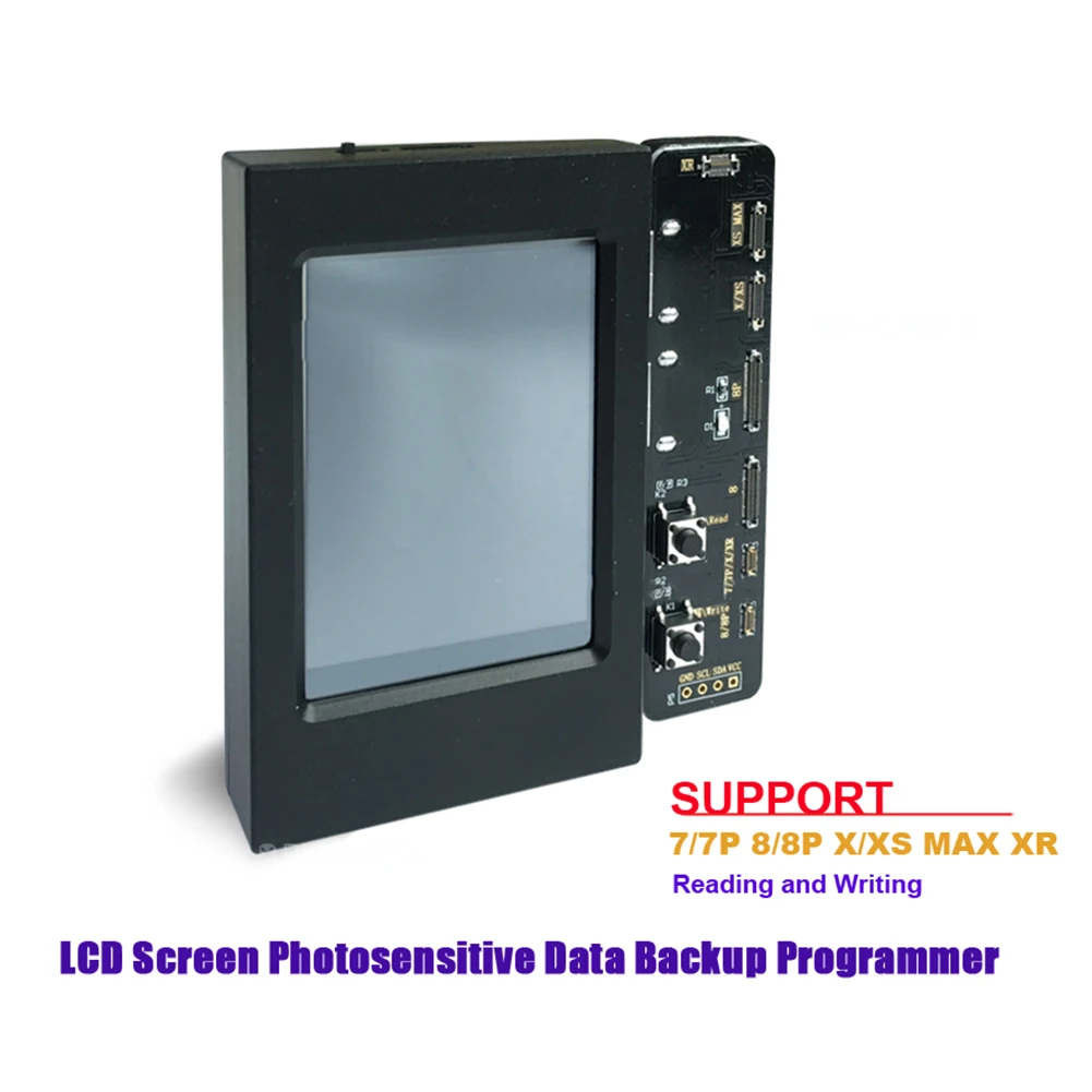 Portable Large Display Practical Screen Repair Tool Programmer Data Backup Test LCD Read Write Photosensitive For IPhone 7 8 X
Portable Large Display Practical Screen Repair Tool Programmer Data Backup Test LCD Read Write Photosensitive For IPhone 7 8 X