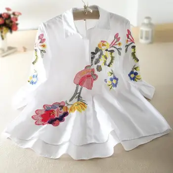 plus size 3XL!Fashion embroidery flower blouse women loose lapel a-line spring printed doll shirt tops
plus size 3XL!Fashion embroidery flower blouse women loose lapel a-line spring printed doll shirt tops