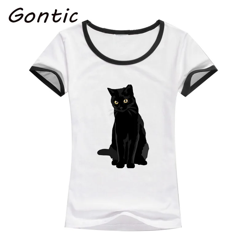 Black Cat t shirt women printed cotton short sleeve summert-shirt with print animal cotton white tops peaky blinder clothes
Black Cat t shirt women printed cotton short sleeve summert-shirt with print animal cotton white tops peaky blinder clothes
