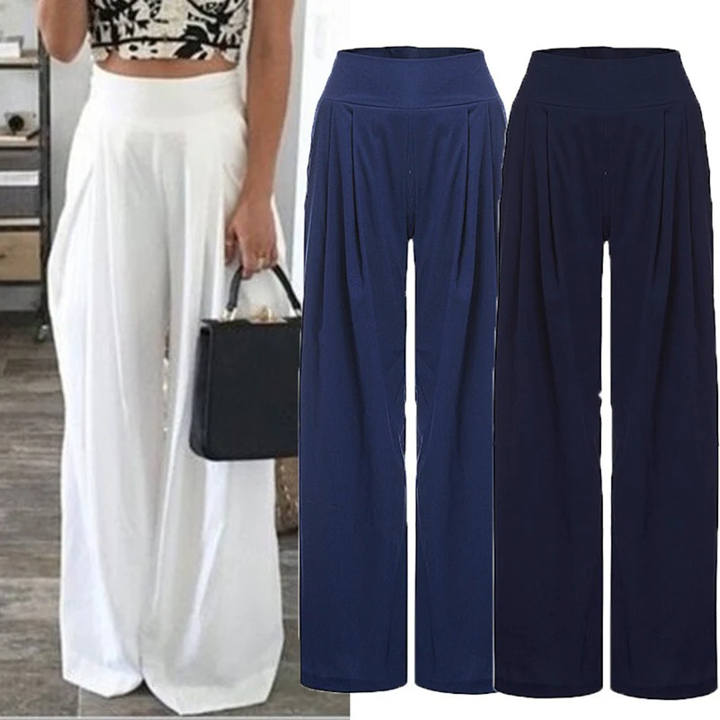Summer 2019 Solid Chiffon Women Jeans High Elastic Waist Loose Trousers Long Pants Female Fashion Casual Wide Leg Pants New -N
Summer 2019 Solid Chiffon Women Jeans High Elastic Waist Loose Trousers Long Pants Female Fashion Casual Wide Leg Pants New -N