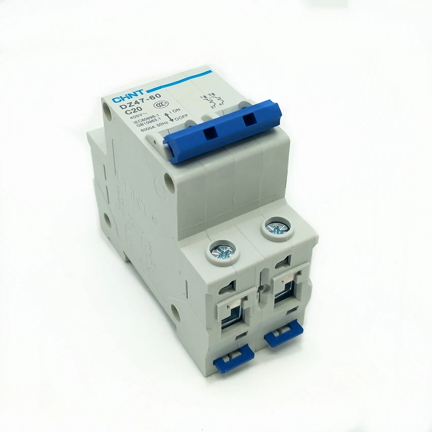 CHINT Mini Circuit Breaker DZ47-60 2P C1A 2A 3A 4A 5A 6A 10A 16A 20A 25A 32A 40A 50A 60A Circuit Breaker
CHINT Mini Circuit Breaker DZ47-60 2P C1A 2A 3A 4A 5A 6A 10A 16A 20A 25A 32A 40A 50A 60A Circuit Breaker