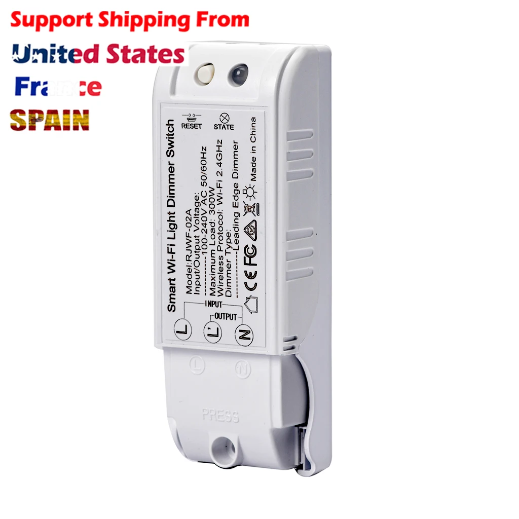 Smart Voice Control Diy Wifi Dimmer Module Light Switch Wireless Controller Home Automation 110-240V Work with Googel Home Alexa
Smart Voice Control Diy Wifi Dimmer Module Light Switch Wireless Controller Home Automation 110-240V Work with Googel Home Alexa