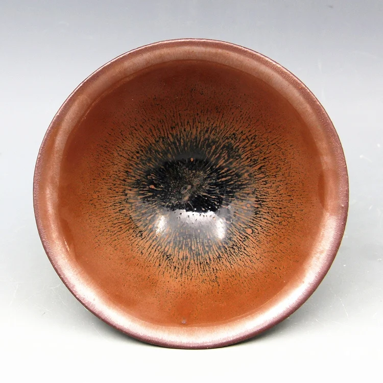 

#4 Rare Song Dynasty(961--1275)Jan Kiln porcelain bowl,Rabbit hair temmoku glaze,best collection & adornment, Free shipping