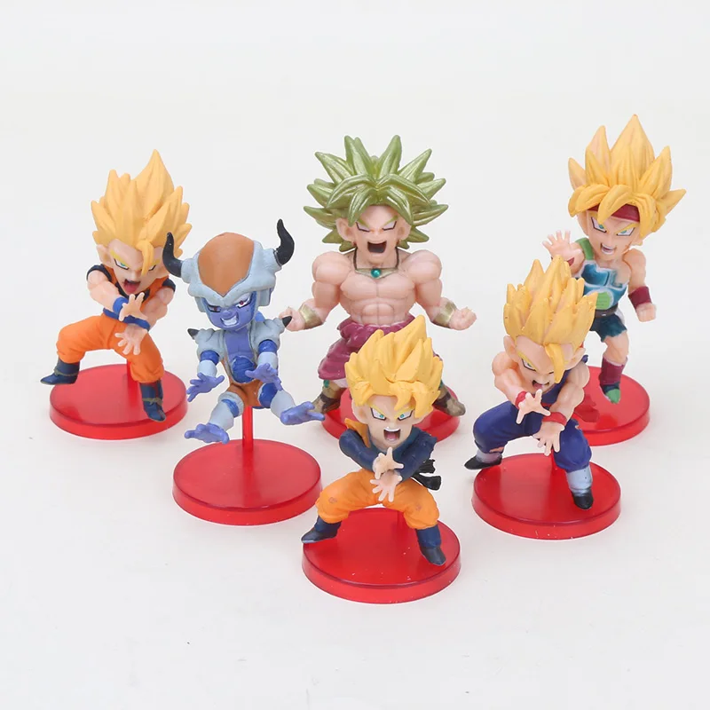 6pcs/set Anime Dragon ball Broli figure toy Super Saiyan Son Goku Frieza Broli Dragon ball Z figure PVC Model Toy Dolls
6pcs/set Anime Dragon ball Broli figure toy Super Saiyan Son Goku Frieza Broli Dragon ball Z figure PVC Model Toy Dolls