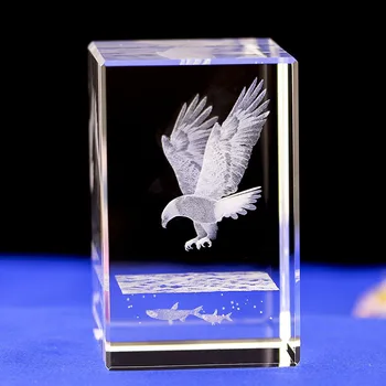 K9 Crystal Laser 3D Internal Sculpture Inter-engraving Hawk Eagle Glede Creative Gift Office Desk Shelf Home Decoration Crafts 
K9 Crystal Laser 3D Internal Sculpture Inter-engraving Hawk Eagle Glede Creative Gift Office Desk Shelf Home Decoration Crafts
