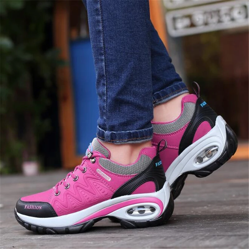 Mountaineering sneakers female 2018 spring slip wear running shoes for women increased air cushion outdoor sports walking shoes
Mountaineering sneakers female 2018 spring slip wear running shoes for women increased air cushion outdoor sports walking shoes